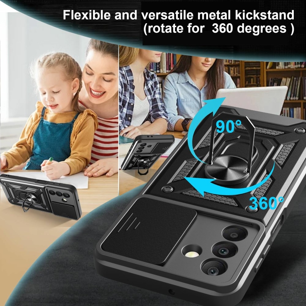 Csúszásálló borítás Samsung Galaxy A26 5G készülékhez - fekete