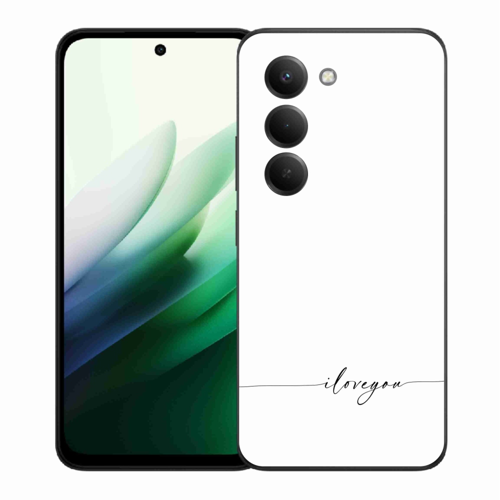 Gél borító mmCase a Xiaomi Redmi 15 5G-hez - Szeretlek fehér háttérrel