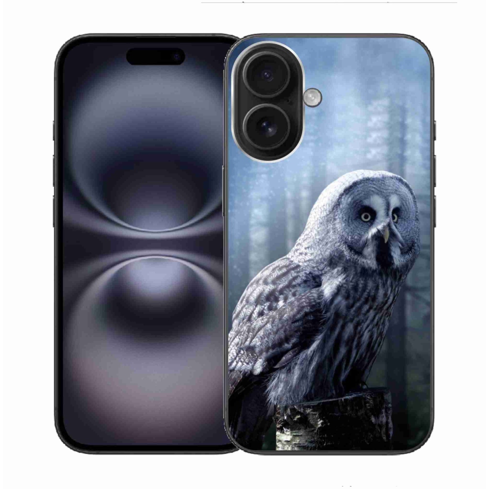 Zselés borítás mmCase iPhone 16 készülékhez - bagoly