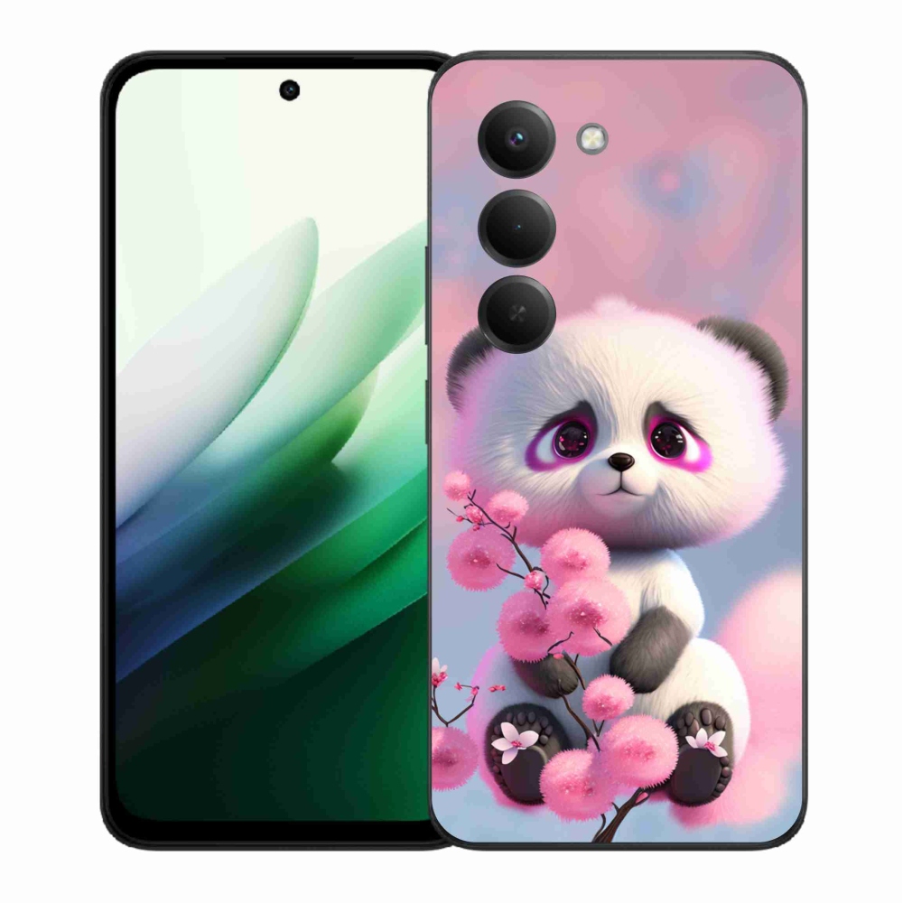 Gél borító mmCase a Xiaomi Redmi 15 5G-hez - aranyos panda 1