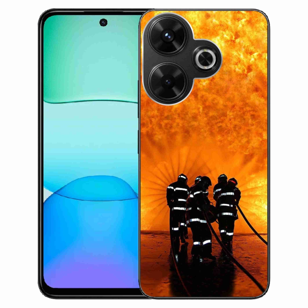 Gél borítás mmCase a Xiaomi Redmi 13 4G/Poco M6 4G - tűz