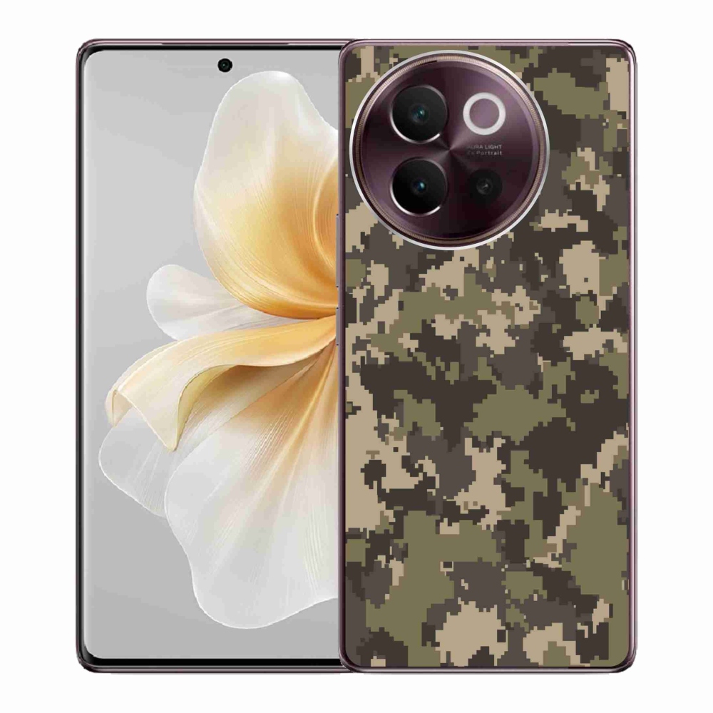 Gél borítás mmCase a Vivo V40 Lite 5G készülékhez - terepszínű minta 12
