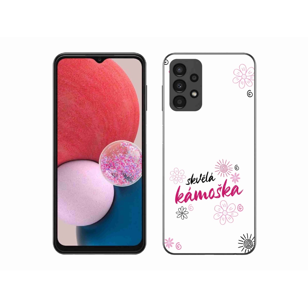 Gél borítás mmCase Samsung Galaxy A13 4G - nagyszerű haver fehér háttérrel