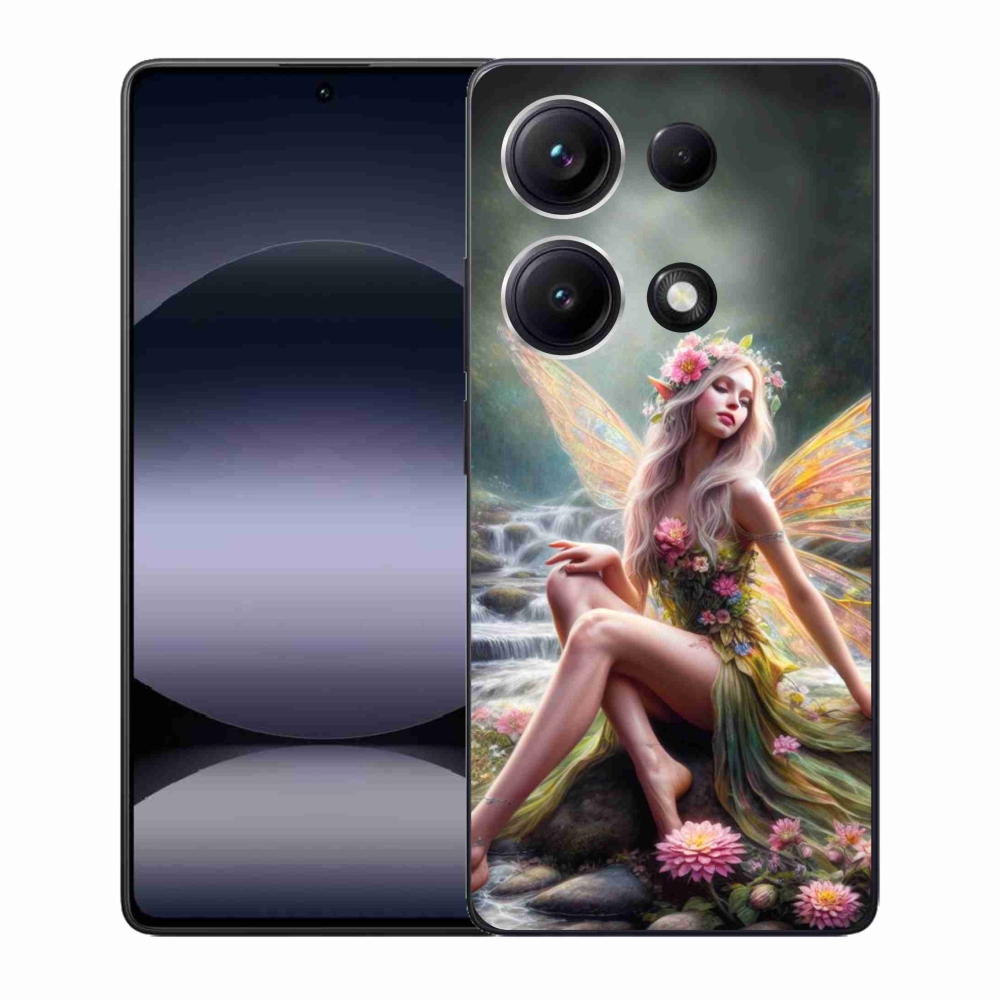 Gél borítás mmCase a Xiaomi Redmi Note 14S-hez - pillangó nő 1