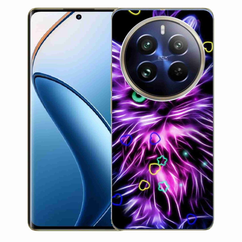 Gél borítás mmCase a Realme 12 Pro 5G/12 Pro+ 5G számára - absztrakt macska