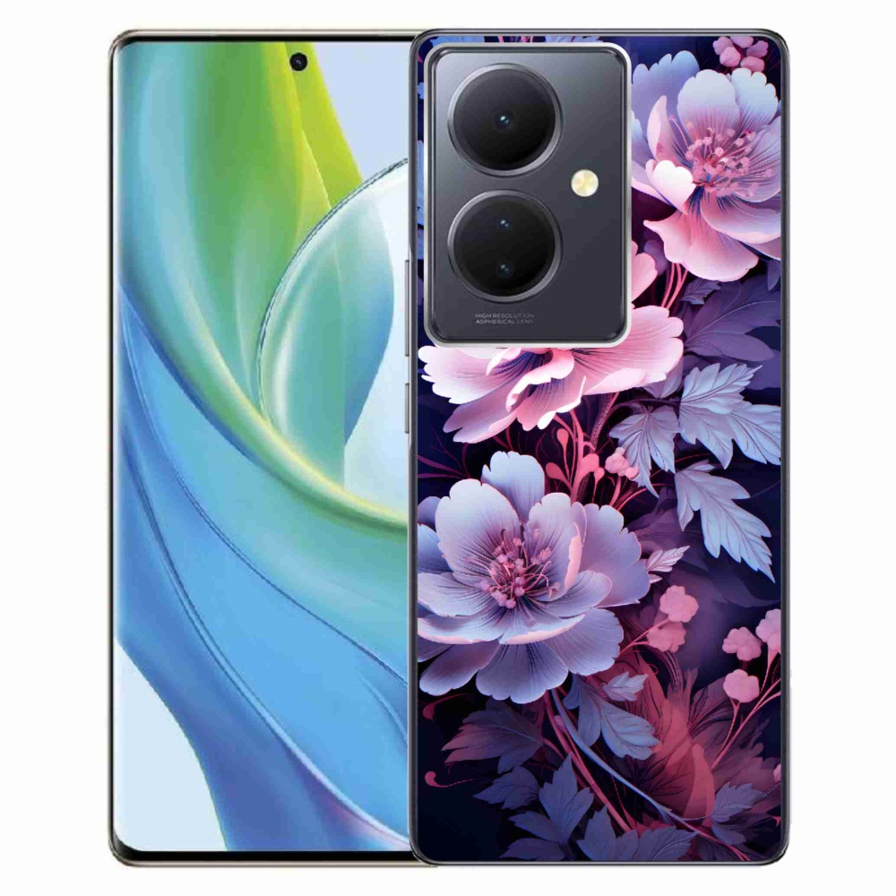 Gél borító mmCase a Vivo V29 Lite 5G készülékhez - virágok 11