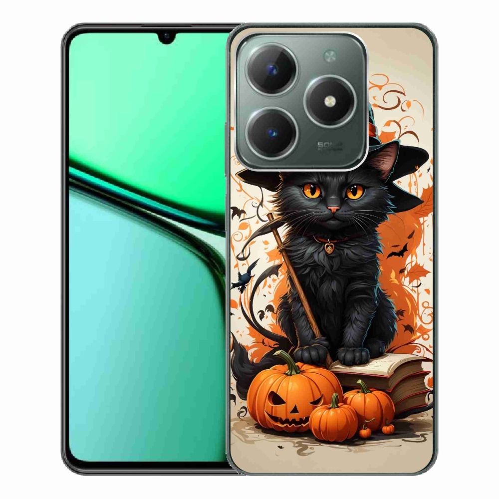 Zselés borítás mmCase a Realme C61 készülékhez - cat wizard