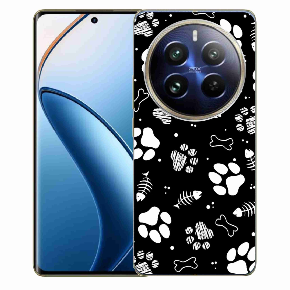 Gél borítás mmCase a Realme 12 Pro 5G/12 Pro+ 5G számára - kutyamancsok