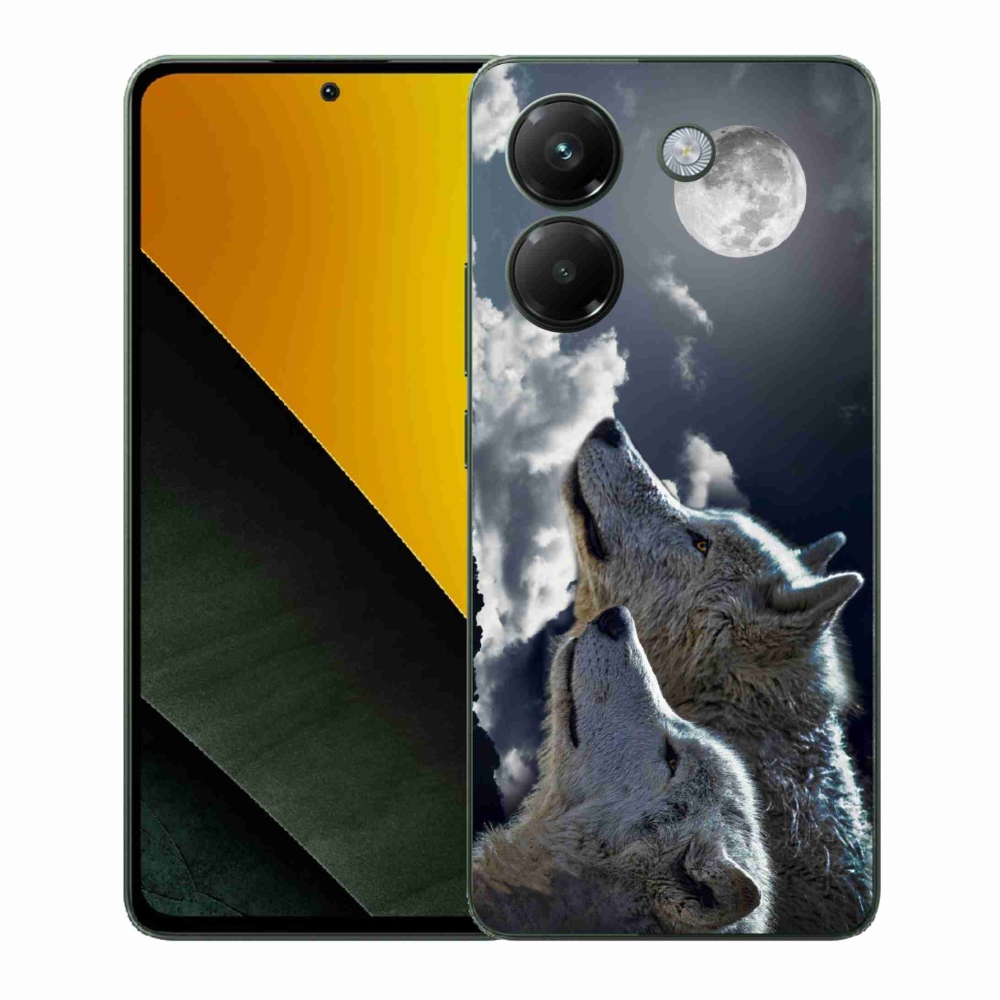 Gél borítás mmCase a Xiaomi Poco M7 Pro 5G-hez - farkasok