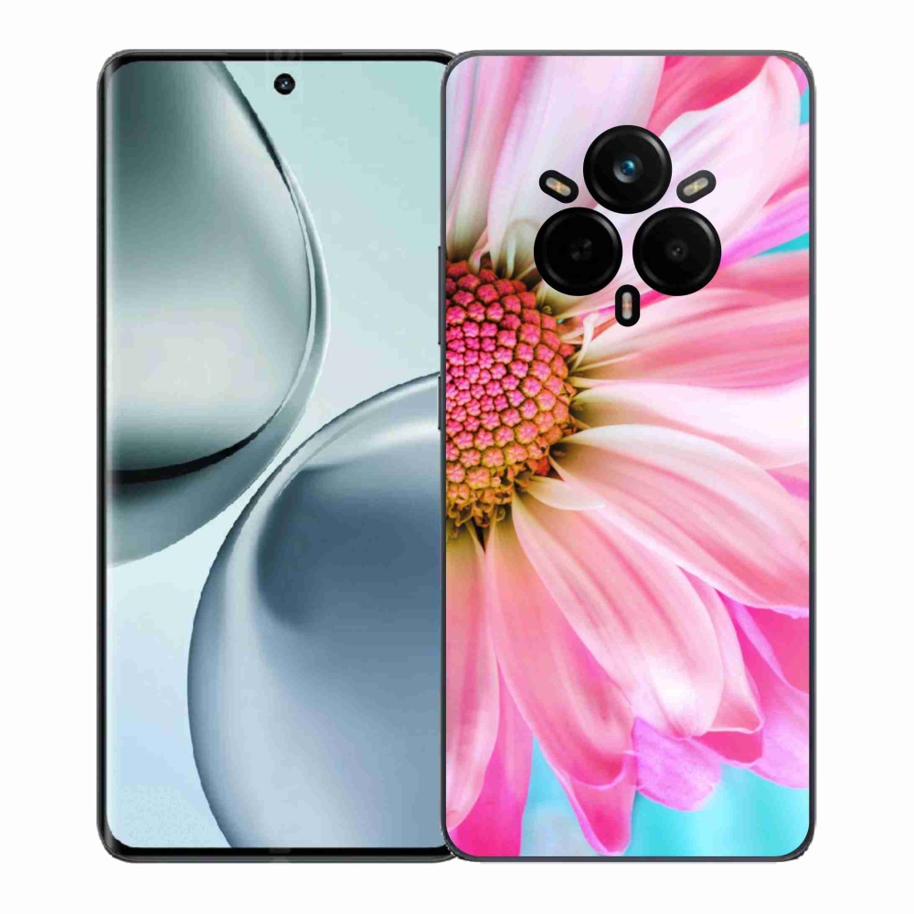 Gél védőhuzat mmCase a Realme 14 Pro+ 5G készülékhez - rózsaszín virág