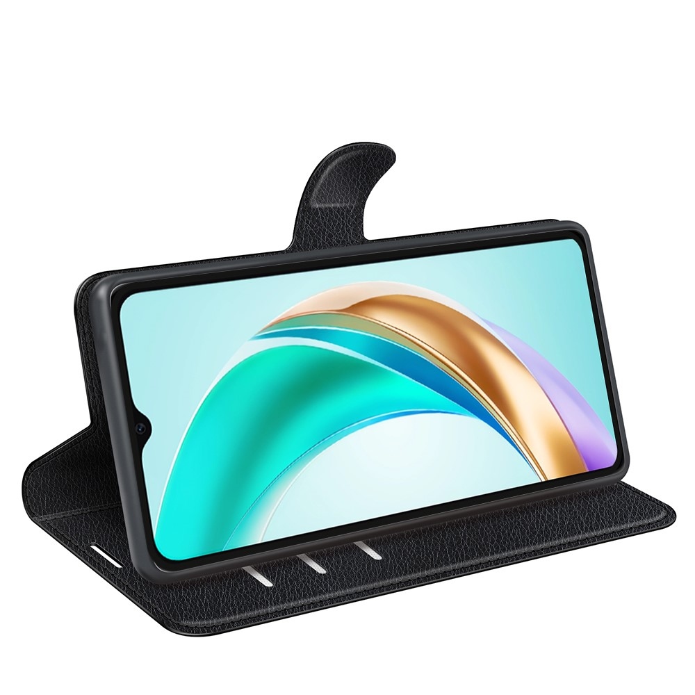 Litchi könyv tok a Honor X6b készülékhez - fekete