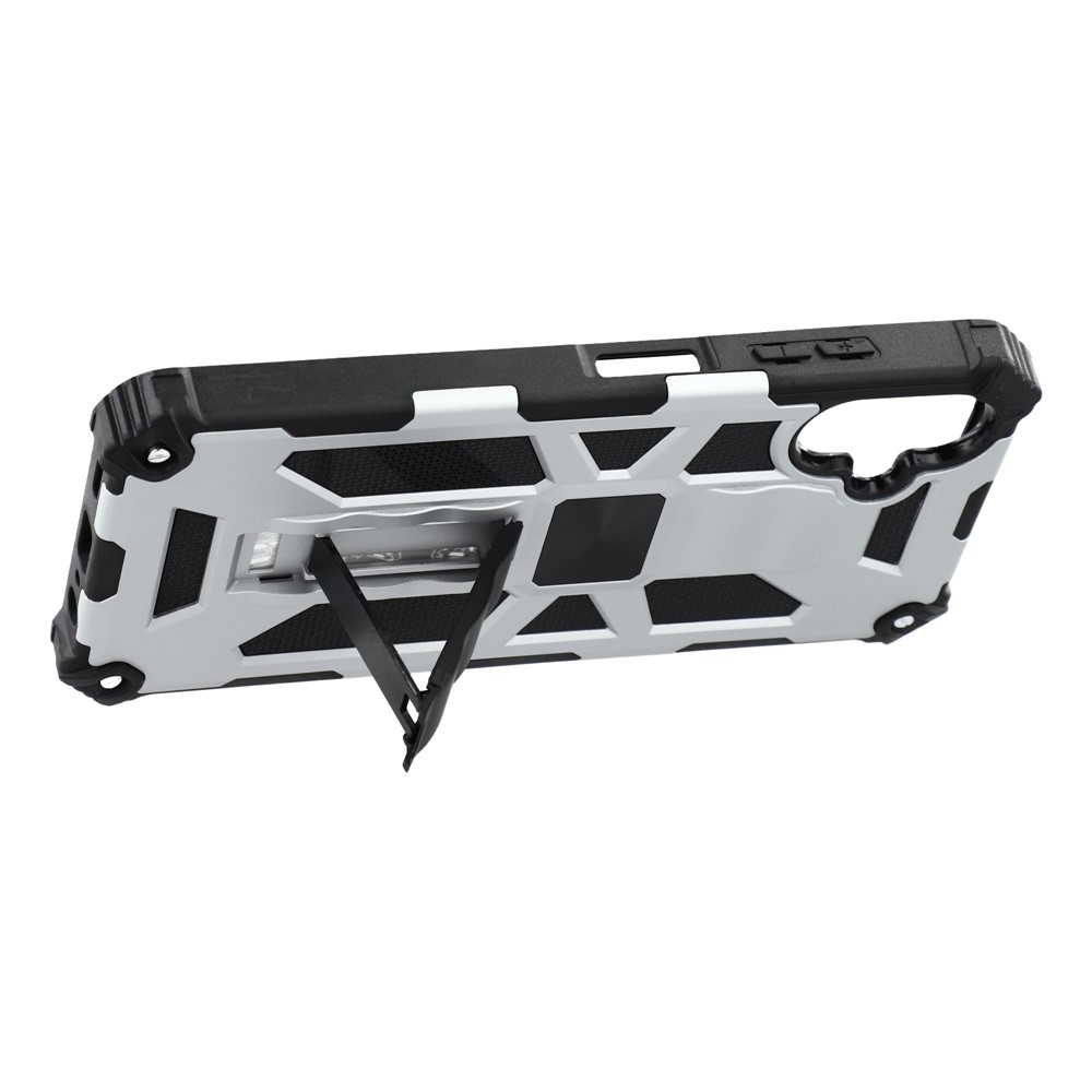 Ütésálló hibrid borítás Samsung Galaxy A07 4G készülékhez - ezüst színű