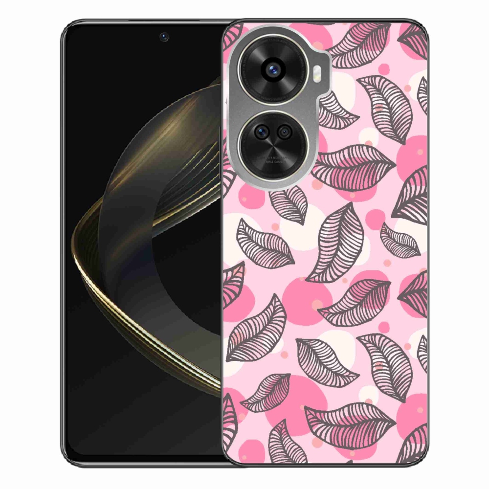 Gél borító mmCase a Huawei Nova 12 SE-hez - rajzfilmes hulló levelek