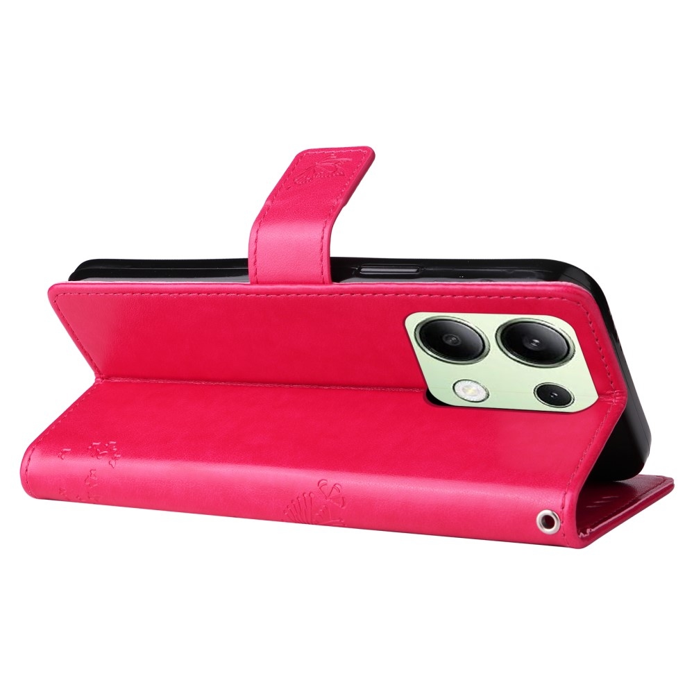 Fák könyv tok Xiaomi Redmi Note 13-hoz - rózsaszínű