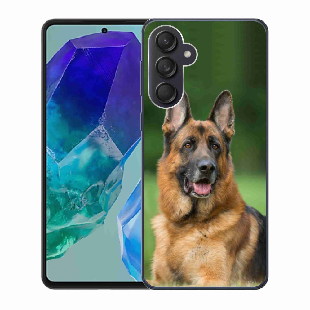 Zselés borítás mmCase Samsung Galaxy M55 5G - Német juhászkutya számára