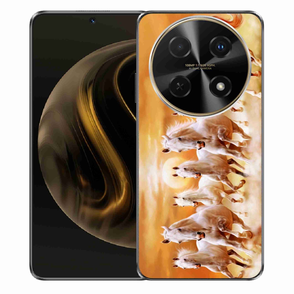 Gél tok mmCase a Huawei Nova 12i számára - lovak 2