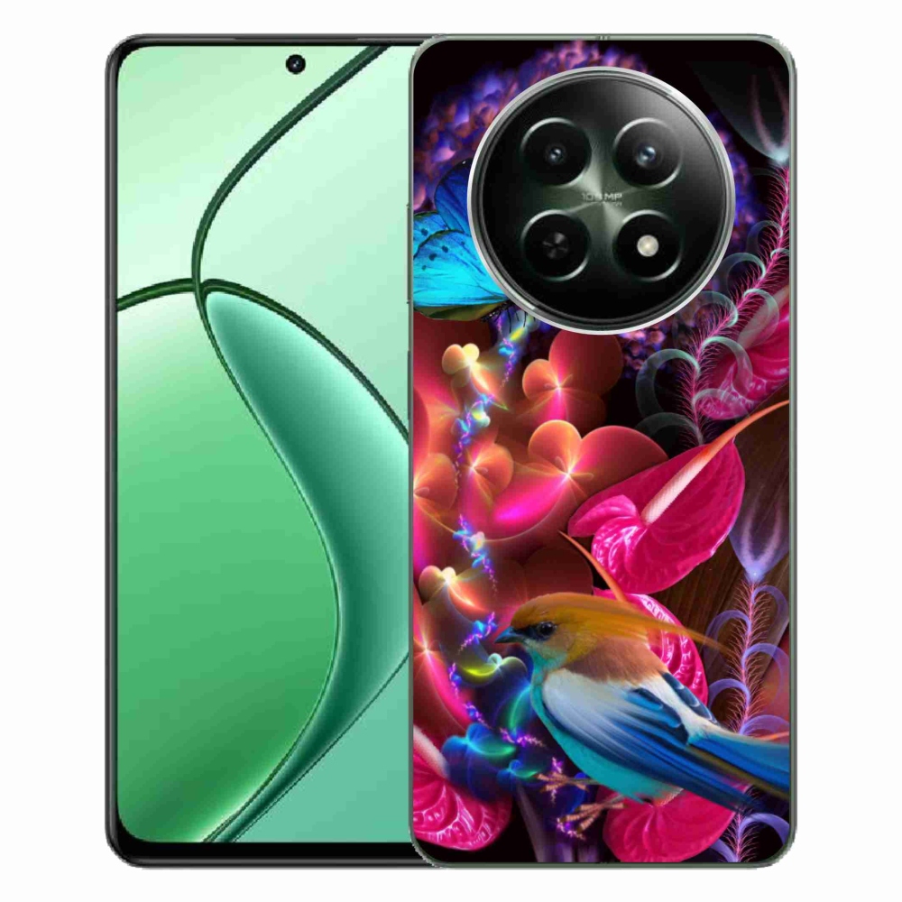 Gél borító mmCase a Realme 12 5G/12x 5G készülékhez - színes virágok