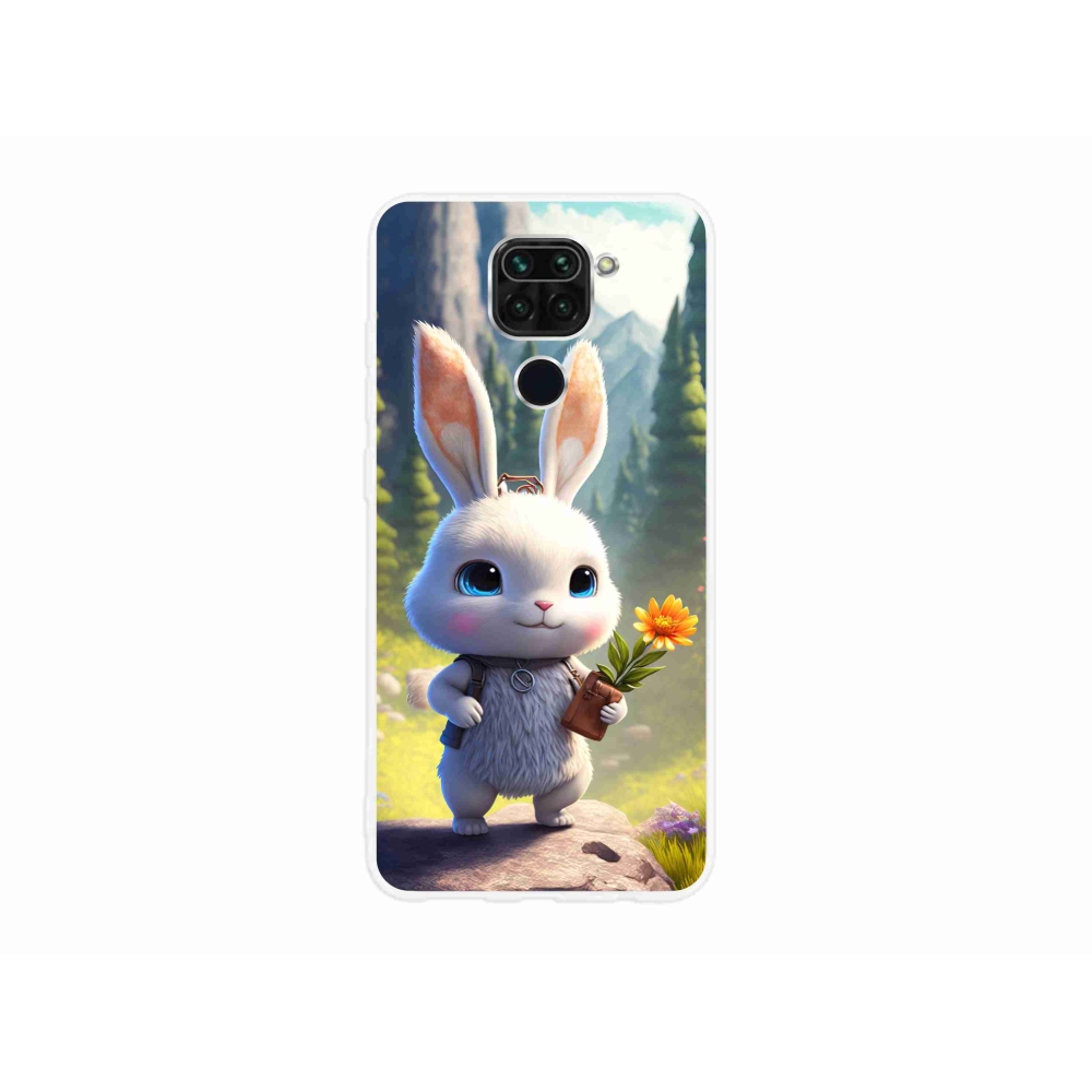Gél borítás mmCase a Xiaomi Redmi Note 9-hez - aranyos nyuszi