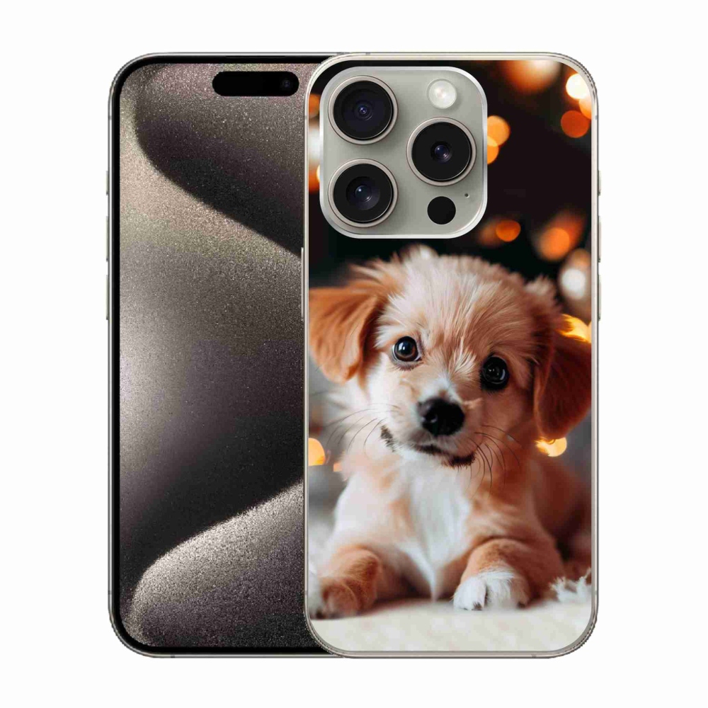 Zselés borítás mmCase iPhone 15 Pro készülékhez - kölyökkék