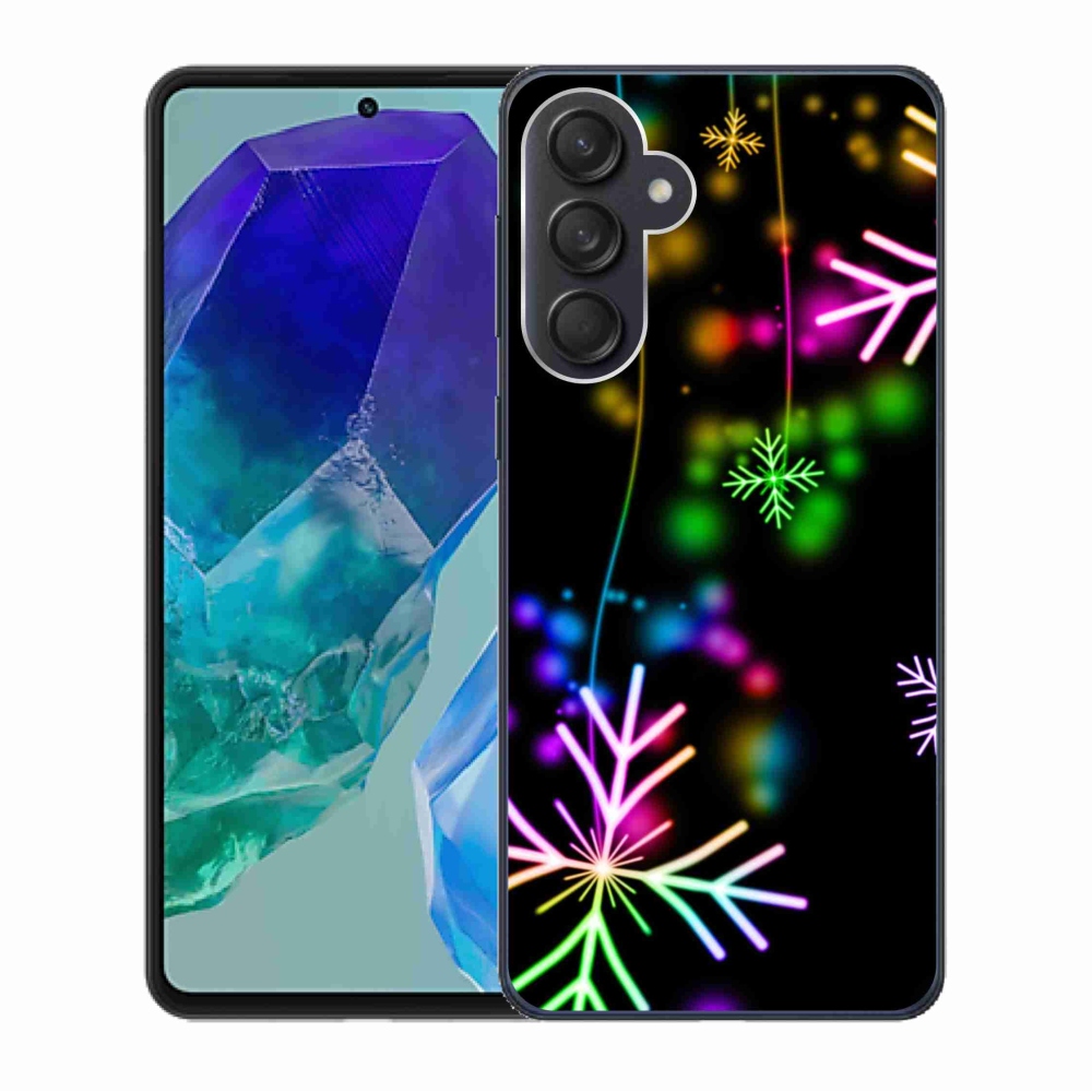 Zselés borítás mmCase Samsung Galaxy M55 5G - színes pelyhekhez