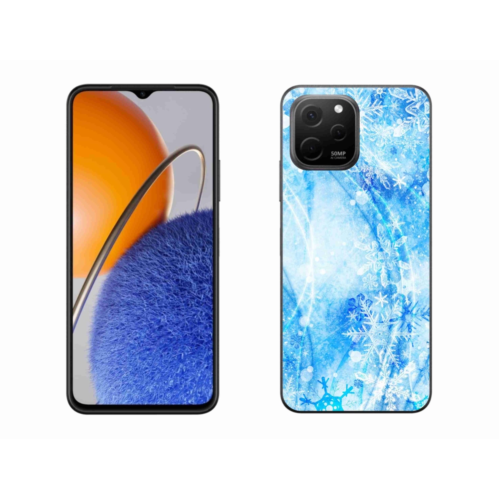 Gél borítás mmCase a Huawei Nova Y61 készülékhez - hópelyhek