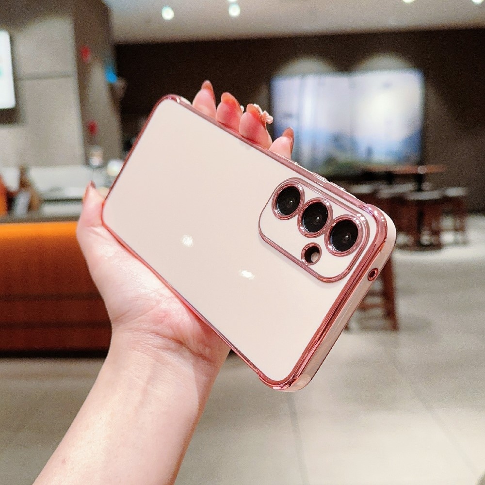 Gélkeretes tok Samsung Galaxy S25+ készülékhez - rózsaszín