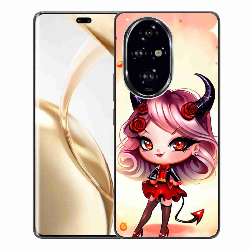 Zselés borítás mmCase a Honor 200 Pro 5G számára - rajzfilm ördög