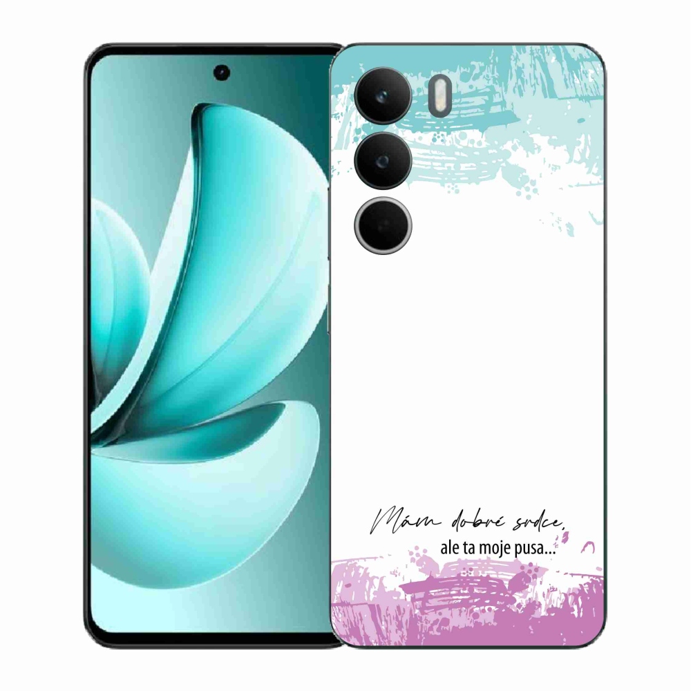 Gél borító mmCase a Realme C71 készülékhez - vicces szöveg 3 fehér háttér