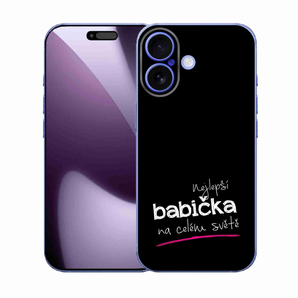 Gél borítás mmCase iPhone 17 - A legjobb nagyi 4 fekete háttérrel