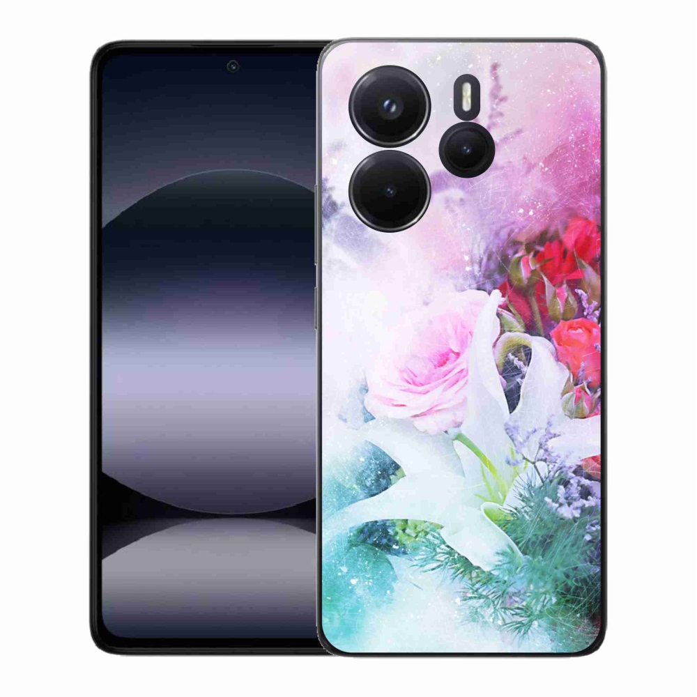 Gél borító mmCase a Xiaomi Redmi Note 14-hez - virágok 4