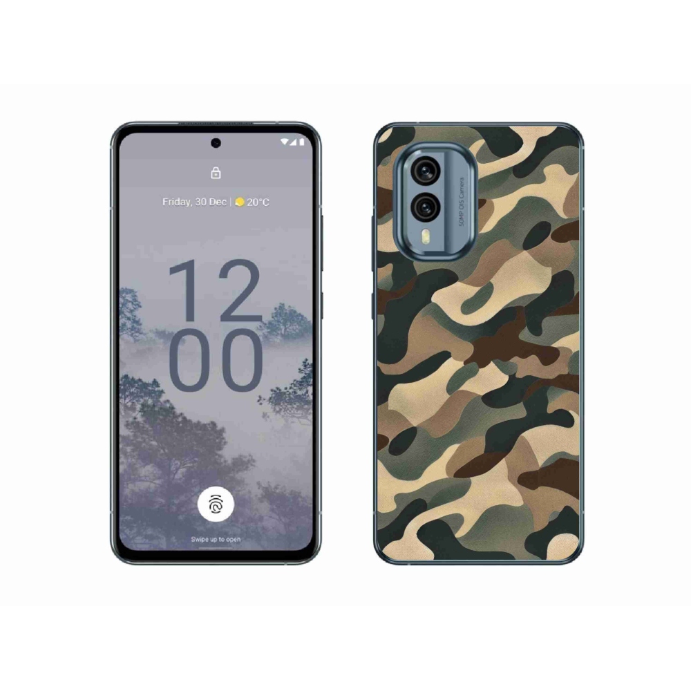 Zselés borítás mmCase a Nokia X30 5G készülékhez - terepszínű minta 11