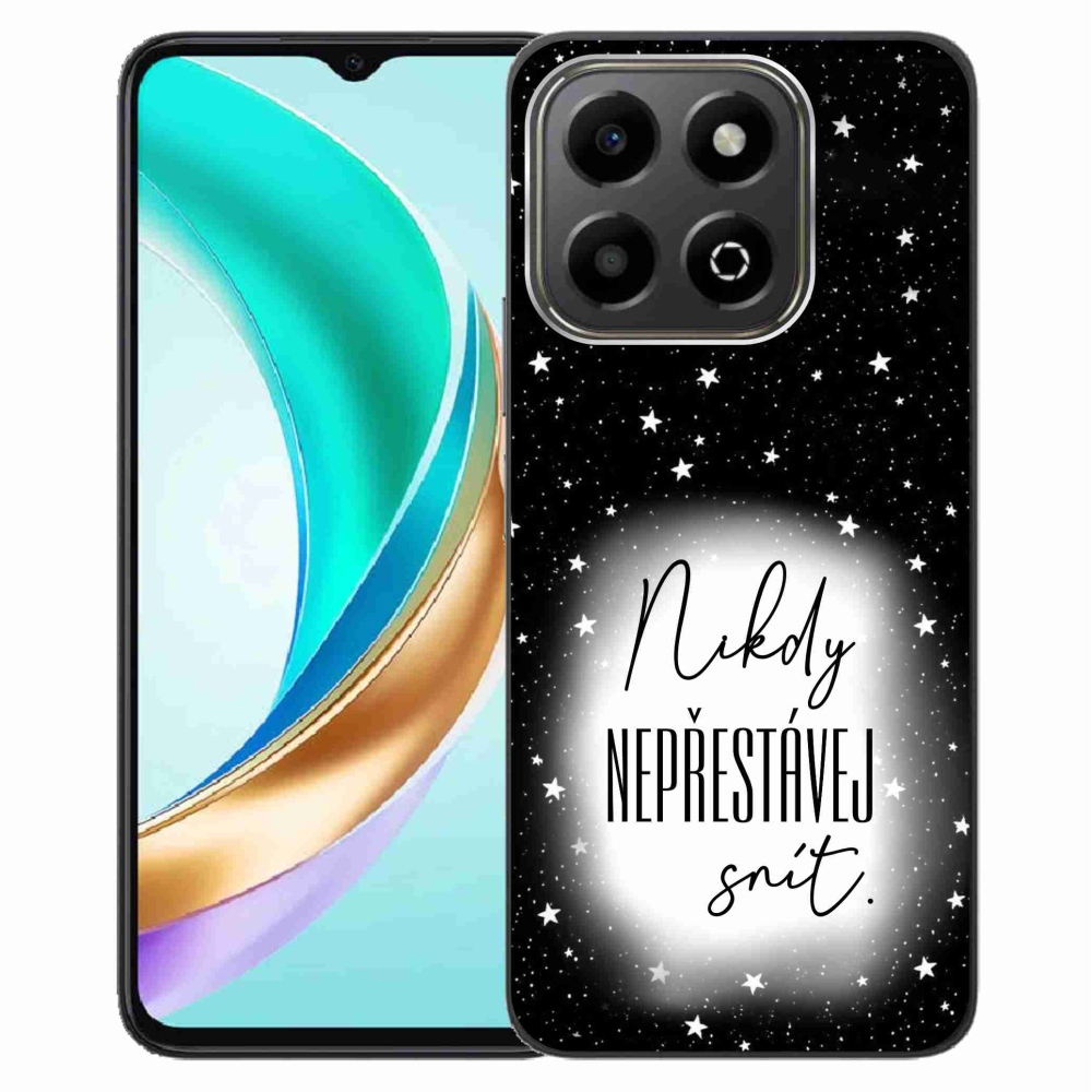 Gél borítás mmCase a Honor X6b készülékhez - Idézet 1 fehér és fekete háttérrel