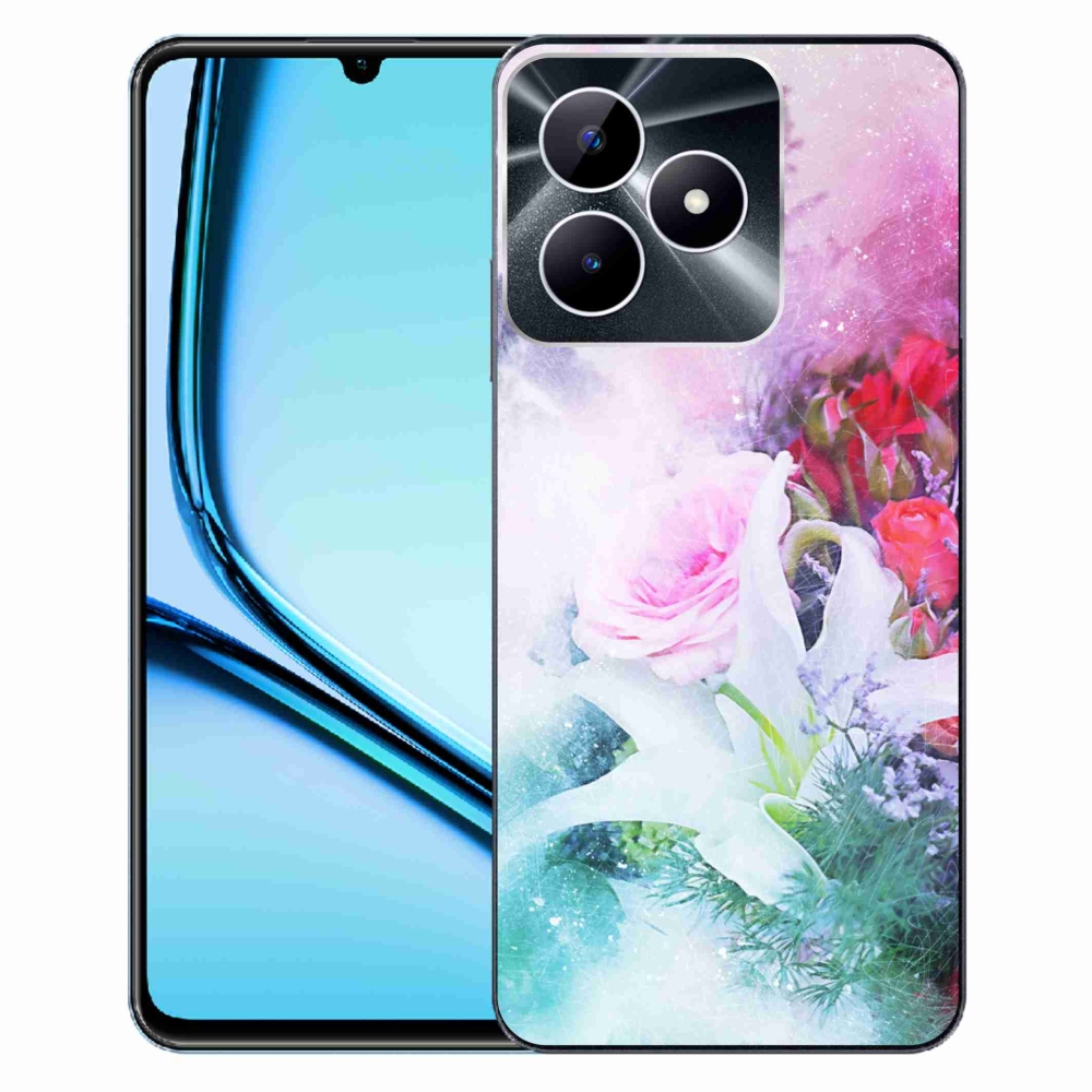 Zselés borító mmCase a Realme Note 50 készülékhez - virágok 4