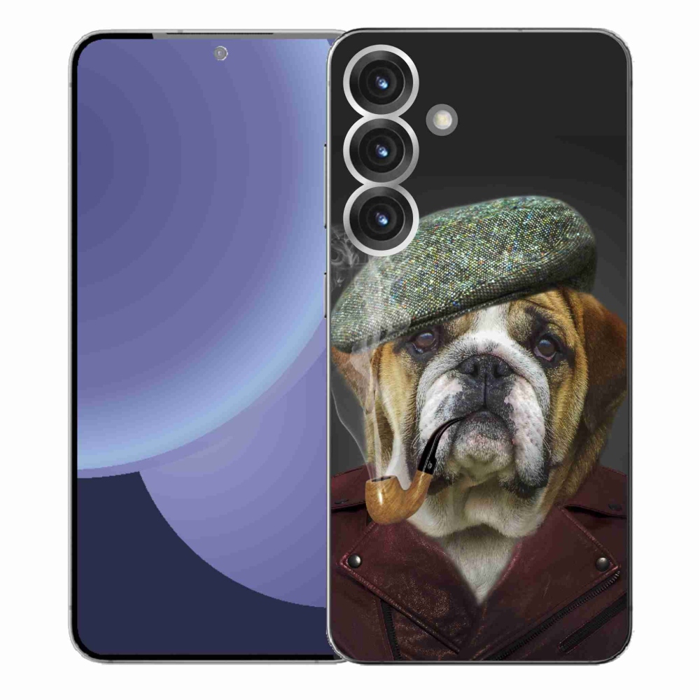 Gél borító mmCase Samsung Galaxy S25+ - kutya csővel - Samsung Galaxy S25+ - zselés tok