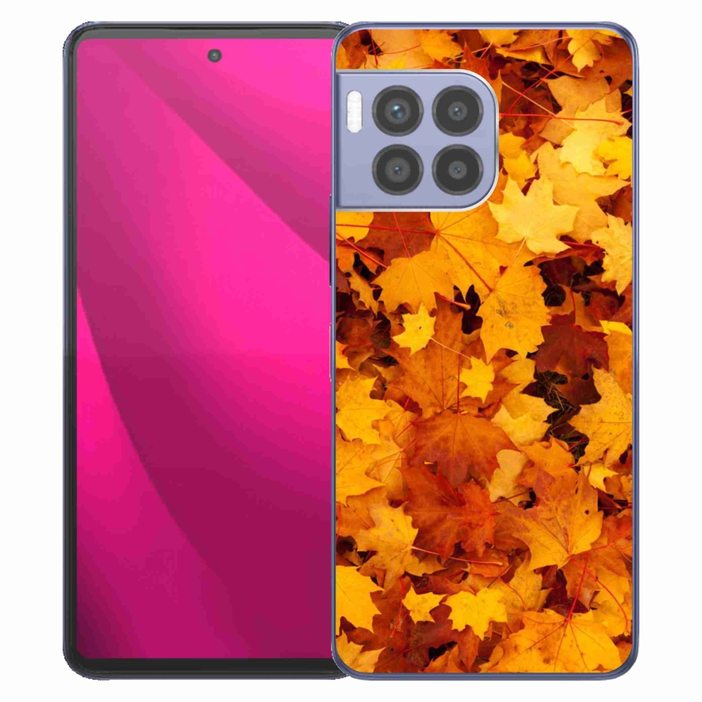 Zselés borítás mmCase a T-Mobile T Phone 2 Pro készülékhez - juharlevelek