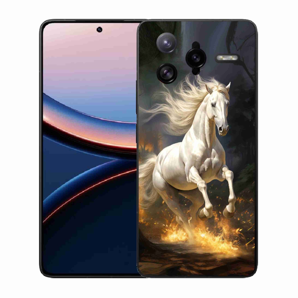 Gél borítás mmCase a Xiaomi Poco F7 Ultra számára - fehér ló 2