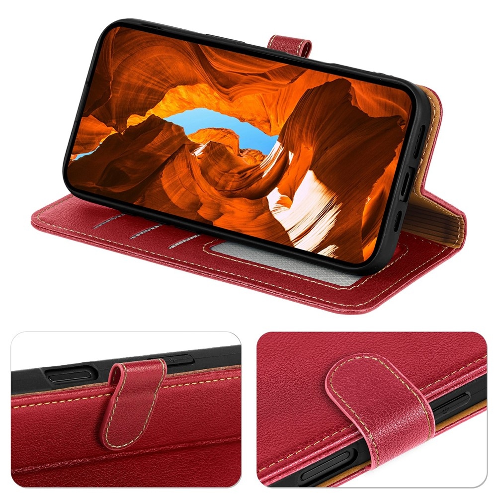 Csatos könyvtáska Xiaomi Redmi 15 5G - piros