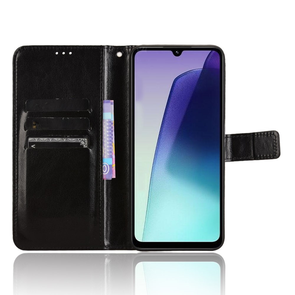 Őrült könyv tok Xiaomi Redmi 14C/Poco C75-hez - fekete