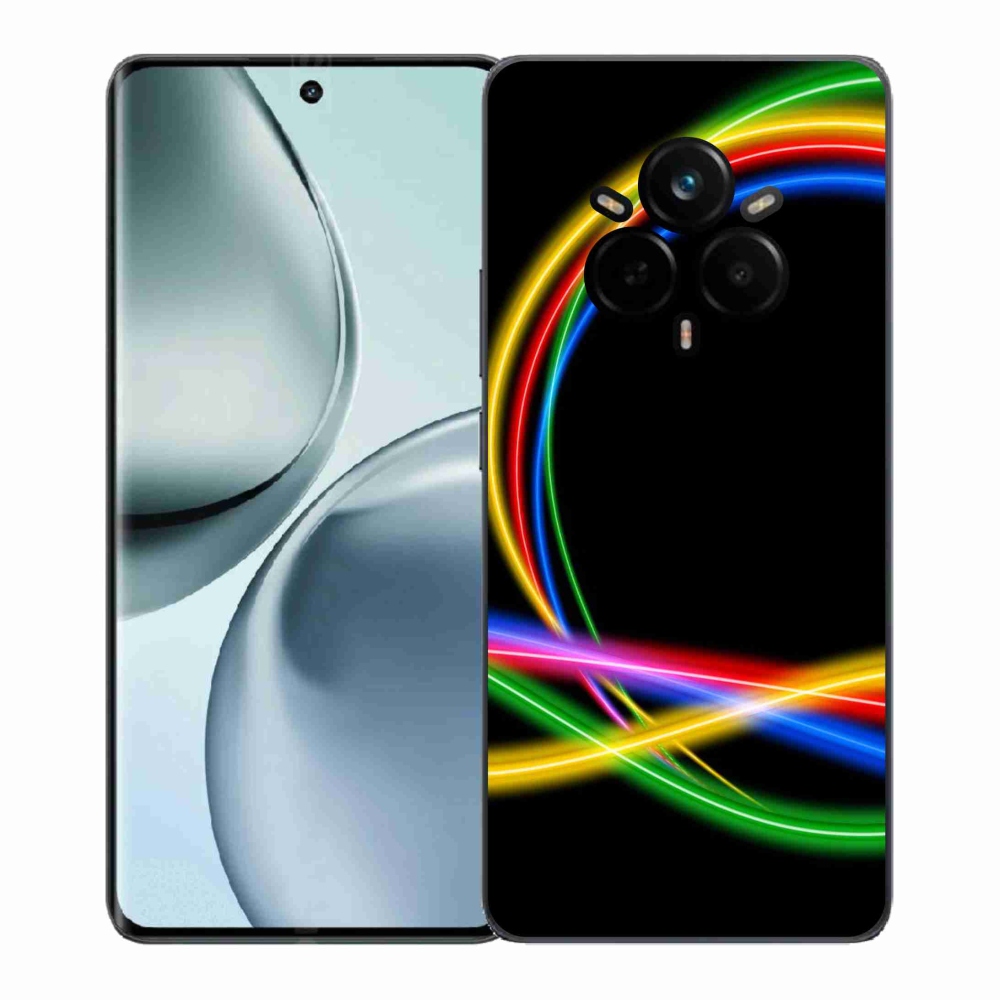 Zselés borítás mmCase a Realme 14 Pro+ 5G készülékhez - neon körök