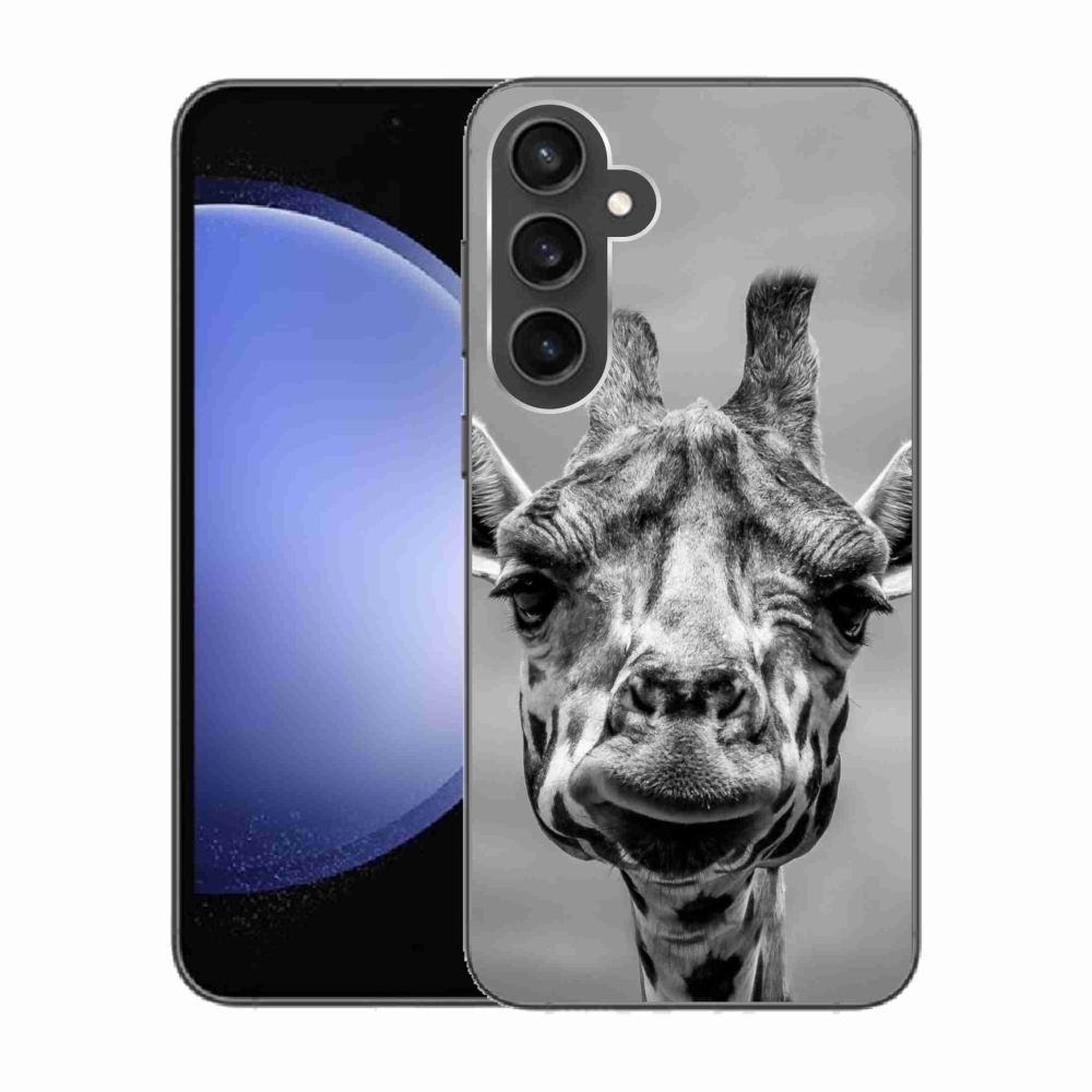 Zselés borítás mmCase Samsung Galaxy S23 FE készülékhez - fekete-fehér zsiráf