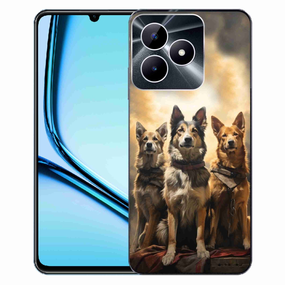 Zselés borítás mmCase a Realme Note 50 - három psi számára