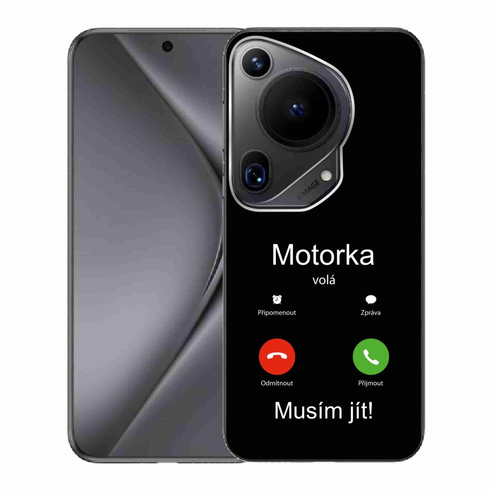 Gél borító mmCase a Huawei Pura 70 Ultra - motoros hívások fekete háttérrel