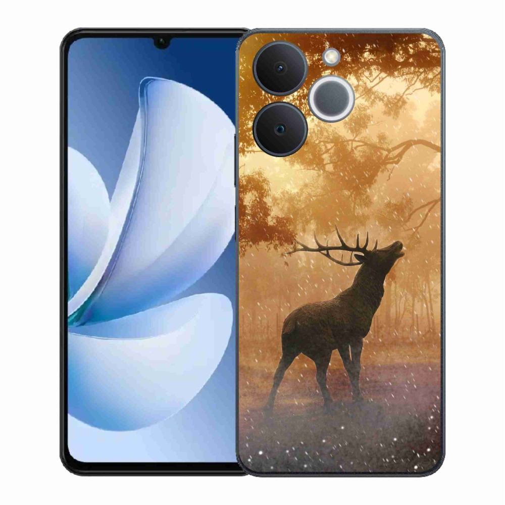 Zselés borítás mmCase a Realme Note 70T-hez - szarvas a szarvasbőgésben