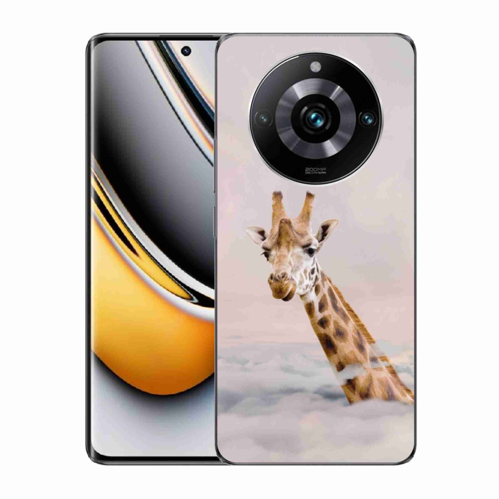 Gél borítás mmCase a Realme 11 Pro/11 Pro+ készülékhez - zsiráf a felhőkben