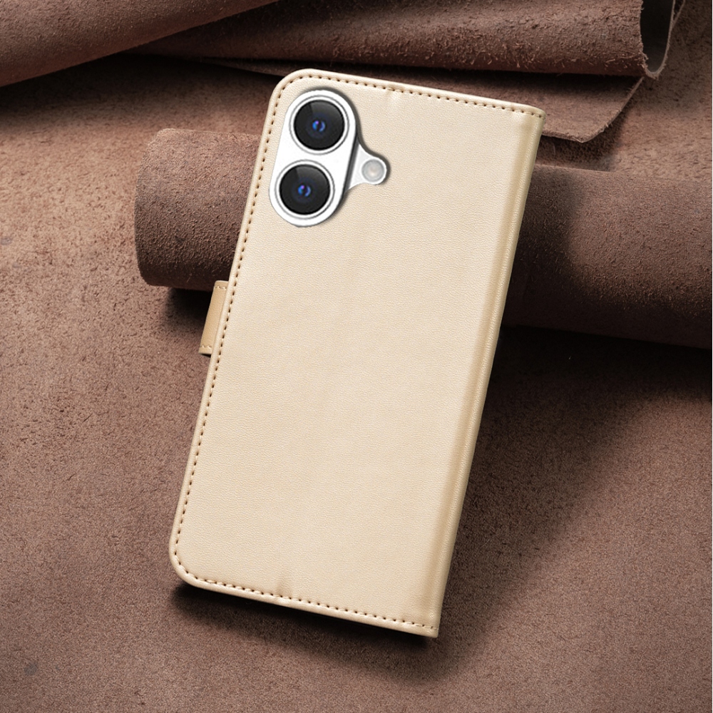 Clover könyvtáska iPhone 17 készülékhez - arany