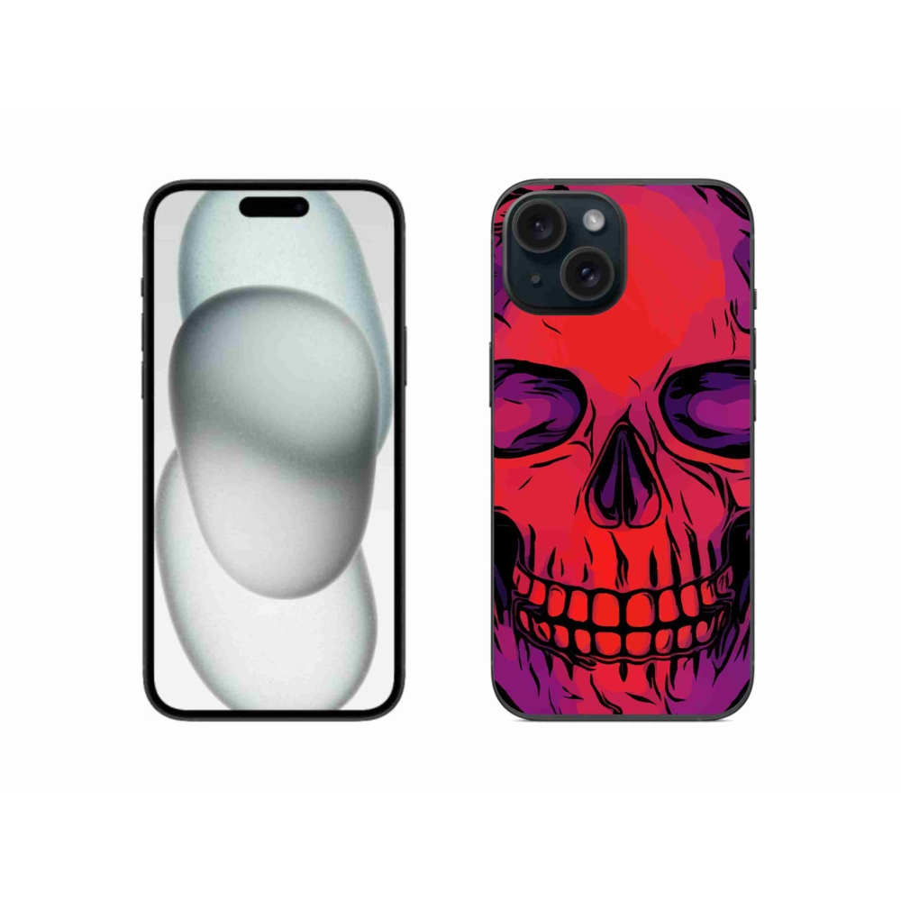 Gél tok mmCase iPhone 15-hez - koponya