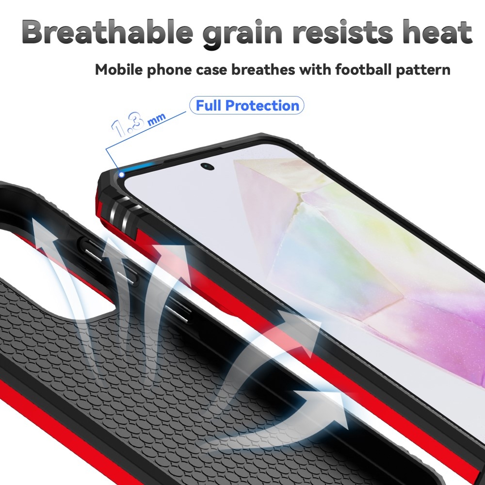 Gyűrűálló borítás Samsung Galaxy A36 5G készülékhez - piros