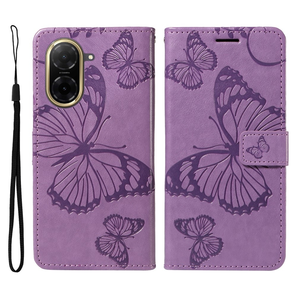 Nagy pillangó könyv tok Xiaomi Redmi A5 (171.7x77.8x8.3mm) - lila