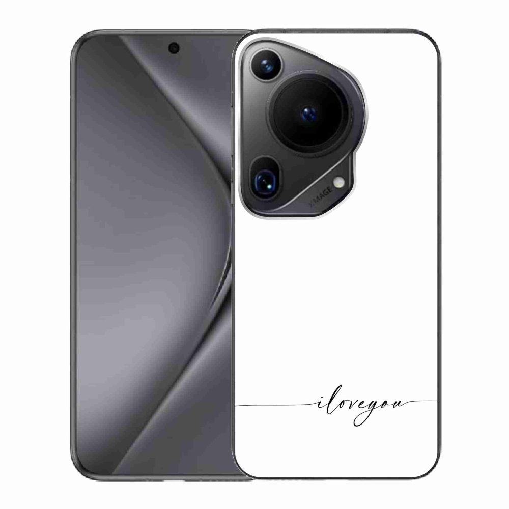 Gél borító mmCase a Huawei Pura 70 Ultra készülékhez - I love you fehér háttérrel