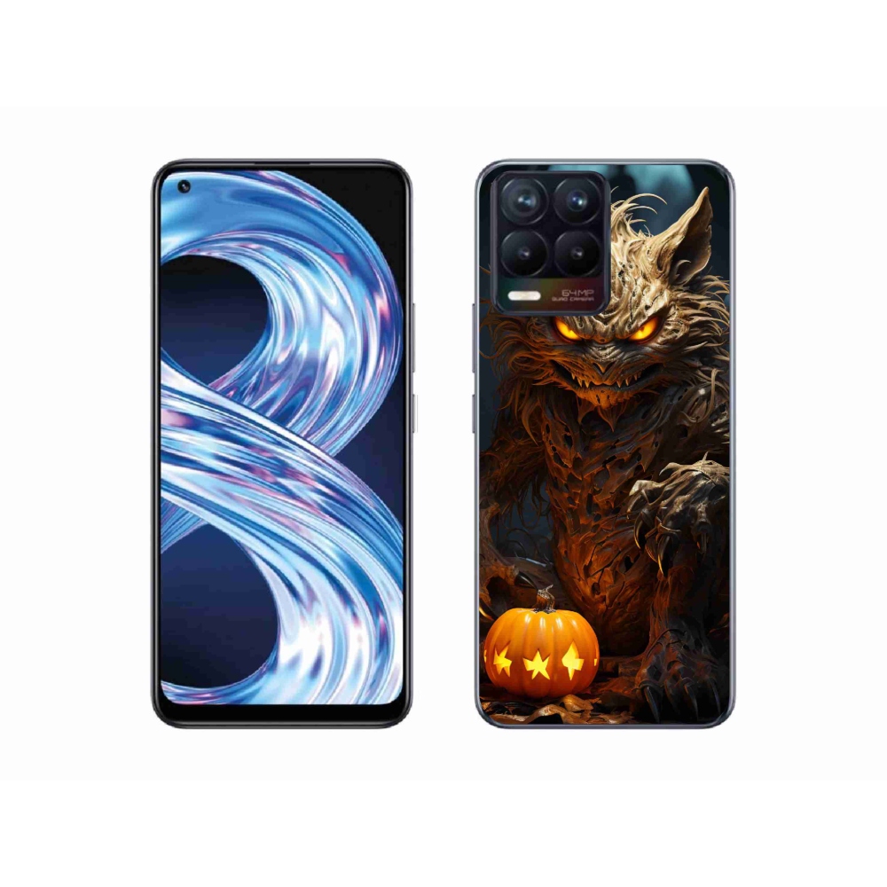 Gél borítás mmCase a Realme 8 4G készülékhez - Halloween szörnyeteg